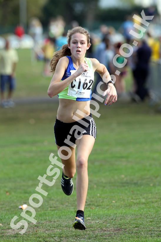 Katie Gerrard (Vale Royal), under-15 girls, Northern Cross Country Relay, Graves Park, Sheffield